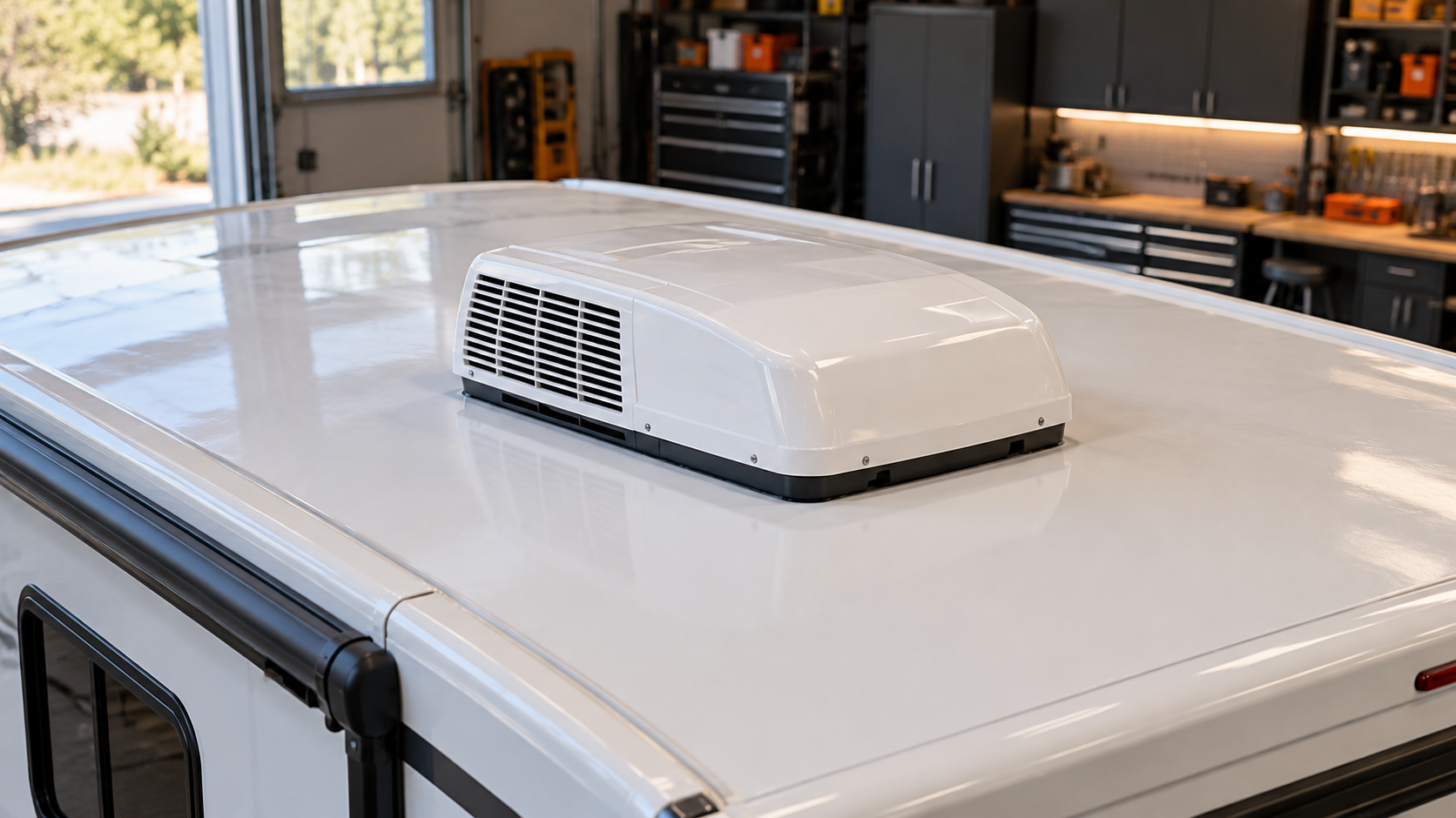 Before RV Roof Coating: Confirm A/C Condensate Drainage