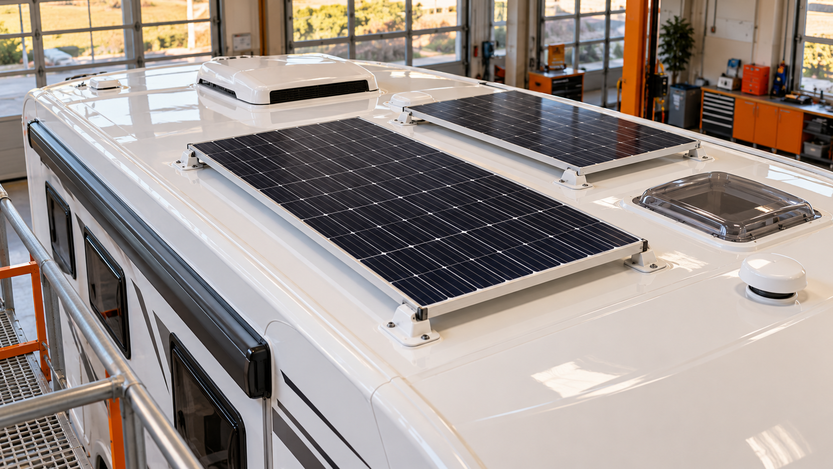 RV Roof Coating With Solar Panels: Plan Access Before the Appointment